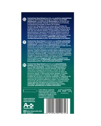 CONTROL - NON STOP RETARD CONDOMS 12 UNITS