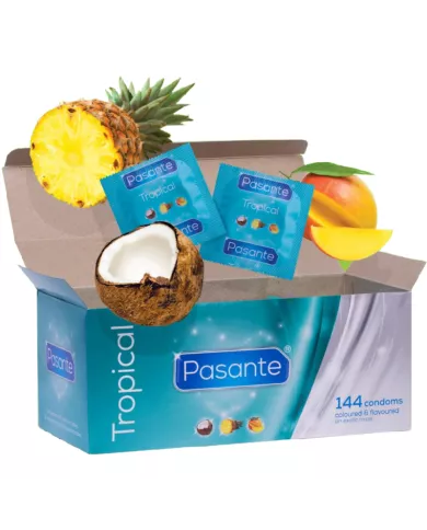 PASANTE - LES PRÉSERVATIFS SAVEURS TROPICALES 144 UNITÉS