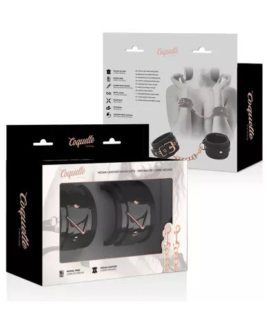 COQUETTE CHIC DESIRE - MENOTTES ÉDITION NOIRE AVEC DOUBLURE EN NÉOPRÈNE