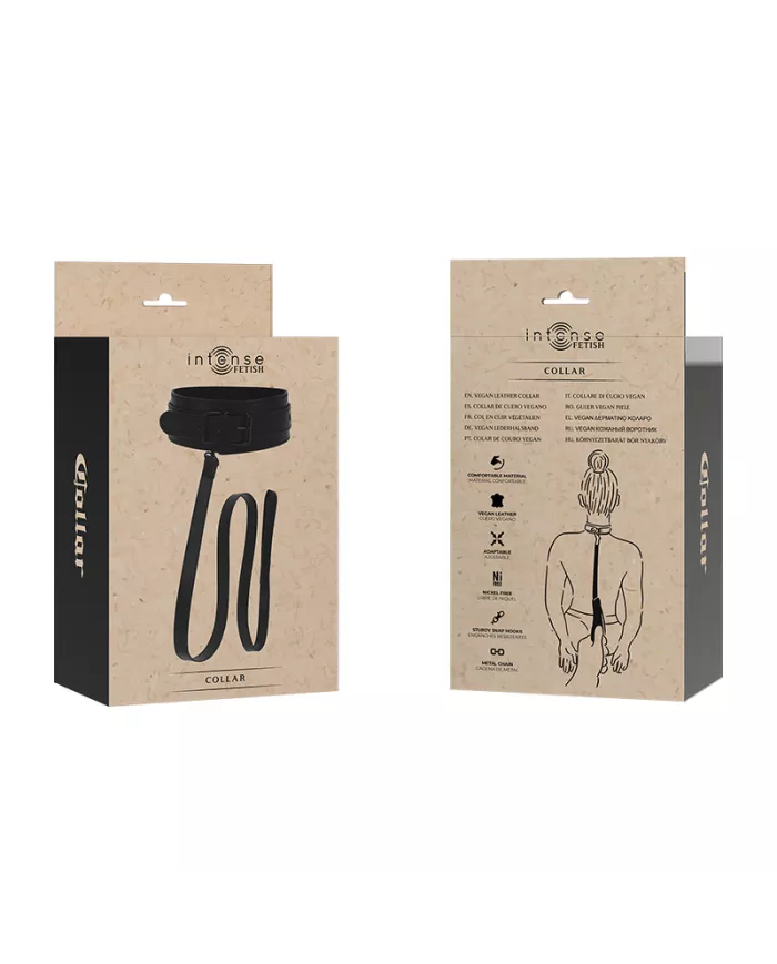 INTENSE - FETISH COLLIER EN CUIR VEGAN