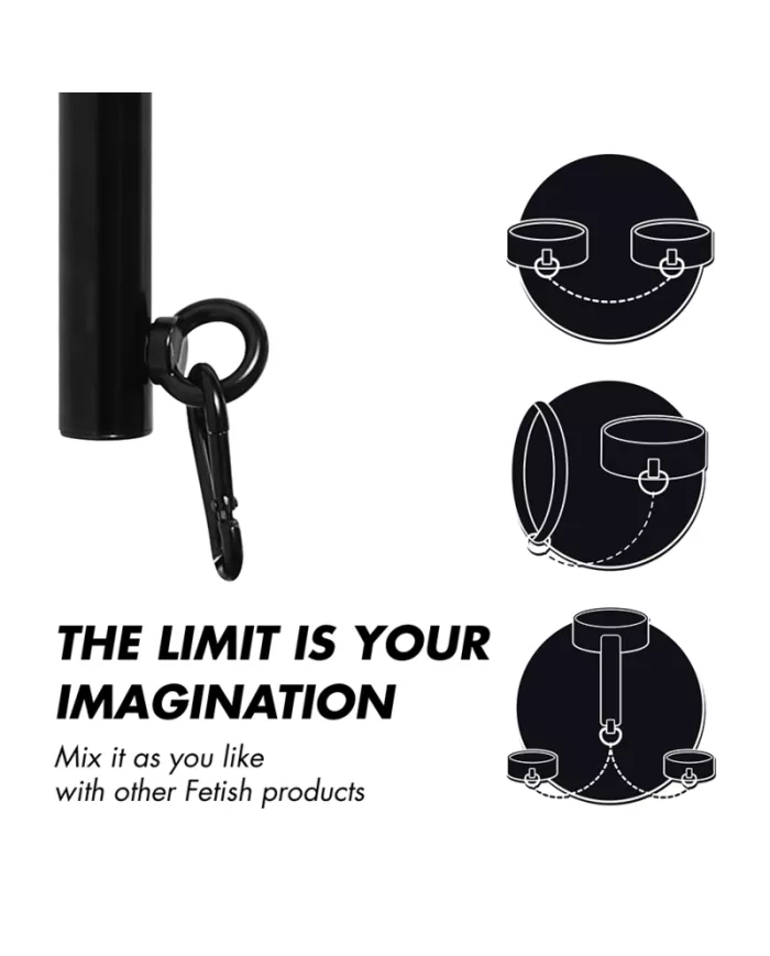 FETISH SUBMISSIVE BONDAGE - BARRE SÉPARATEUR RÉGLABLE 4 PIÈCES FETISH SUBMISSIVE BONDAGE - BARRE SÉPARATEUR RÉGLABLE 4 PIÈCES