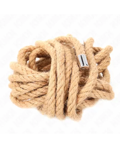 KINK - CORDE DE CHANVRE AVEC TÊTE MÉTALLIQUE 5 MÈTRES KINK - CORDE DE CHANVRE AVEC TÊTE MÉTALLIQUE 5 MÈTRES