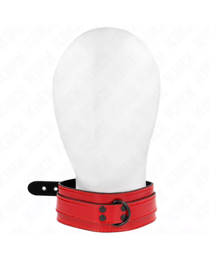KINK - COLLIER AJUSTABLE ROUGE VIN 37,5-49,5 CM X 5 CM