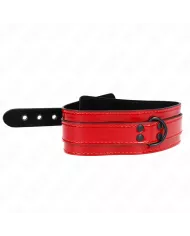 KINK - COLLIER AJUSTABLE ROUGE VIN 37,5-49,5 CM X 5 CM