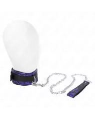 KINK - COLLIER COURT EN DENTELLE DE VELOURS AVEC CEINTURE 105 CM AVEC GARNITURE EN NYLON 44 X 5,5 CM