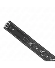 KINK - COLLIER EN CUIR PVC AVEC CEINTURE 105 CM RIVET STRASS 41,5 X 4 CM