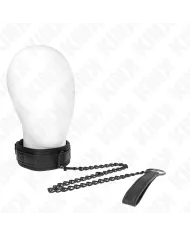 KINK - COLLIER DE BONDAGE EN NÉOPRÈNE MODÈLE 2 AVEC CEINTURE 78 CM RÉGLABLE 37,5 X 49,5 CM