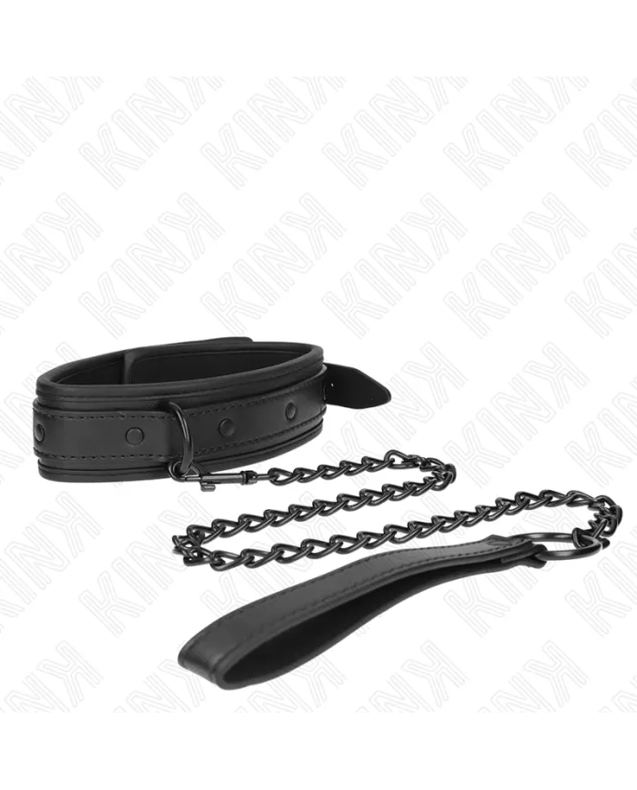 KINK - COLLIER DE BONDAGE EN NÉOPRÈNE MODÈLE 2 AVEC CEINTURE 78 CM RÉGLABLE 37,5 X 49,5 CM
