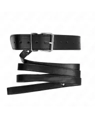 KINK - COLLIER AVEC CEINTURE 116 CM BRACELET NOIR AJUSTABLE 32-50 CM X 8 CM