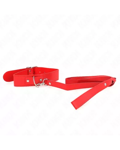KINK - COLLIER AVEC CEINTURE 116 CM BRACELET ROJO AJUSTABLE 32-50 CM X 8 CM KINK - COLLIER AVEC CEINTURE 116 CM BRACELET ROJO AJUSTABLE 32-50 CM X 8 CM