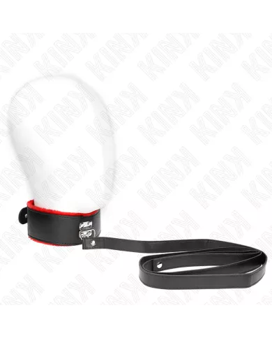 KINK - COLLIER AVEC CEINTURE 116 CM AVEC BRACELET EN CUIR ROUGE AJUSTABLE 40-48 CM X 6 CM KINK - COLLIER AVEC CEINTURE 116 CM AVEC BRACELET EN CUIR ROUGE AJUSTABLE 40-48 CM X 6 CM