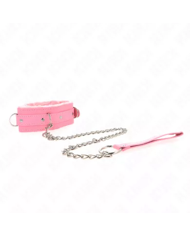 KINK - COLLIER AVEC LAISSE 65 CM AVEC RESTRICTIONS ROSE 36-42 CM X 5,5 CM KINK - COLLIER AVEC LAISSE 65 CM AVEC RESTRICTIONS ROSE 36-42 CM X 5,5 CM