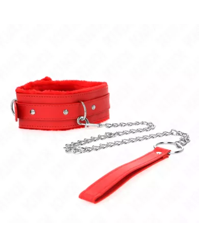 KINK - COLLIER AVEC LAISSE 65 CM AVEC RESTRICTIONS ROUGE 36-42 CM X 5,5 CM KINK - COLLIER AVEC LAISSE 65 CM AVEC RESTRICTIONS ROUGE 36-42 CM X 5,5 CM