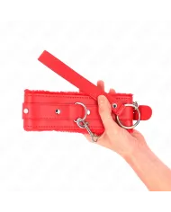KINK - COLLIER AVEC LAISSE 65 CM AVEC RESTRICTIONS ROUGE 36-42 CM X 5,5 CM