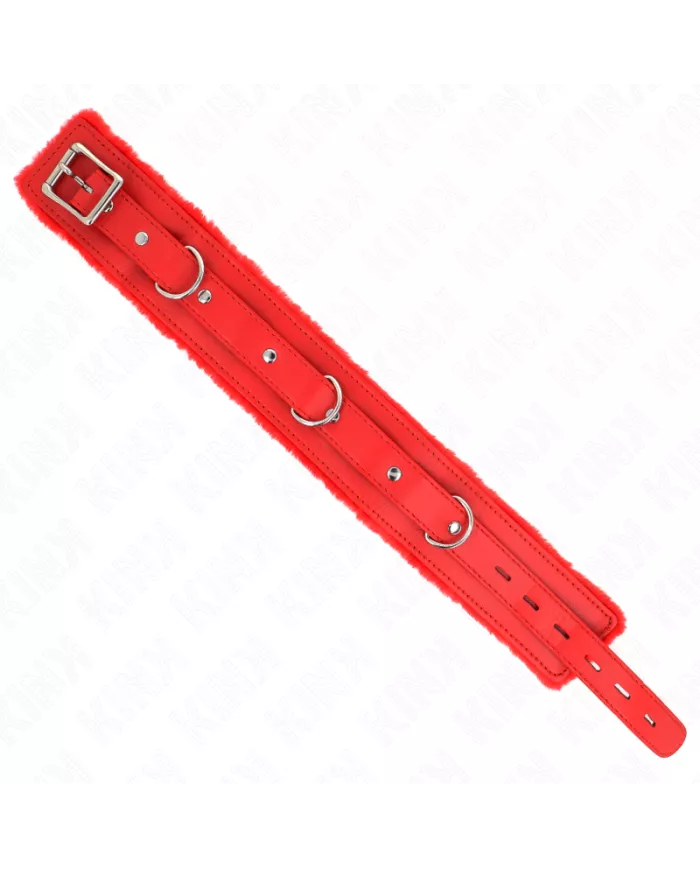 KINK - COLLIER AVEC LAISSE 65 CM AVEC RESTRICTIONS ROUGE 36-42 CM X 5,5 CM