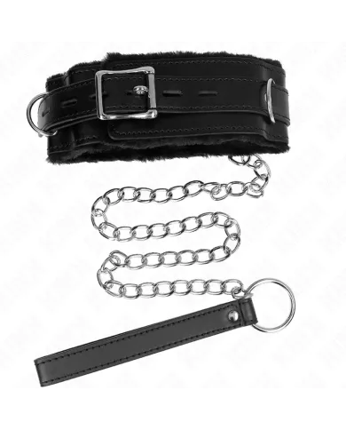 KINK - COLLIER AVEC LAISSE 65 CM AVEC RESTRICTIONS NOIR 36-42 CM X 5,5 CM KINK - COLLIER AVEC LAISSE 65 CM AVEC RESTRICTIONS NOIR 36-42 CM X 5,5 CM