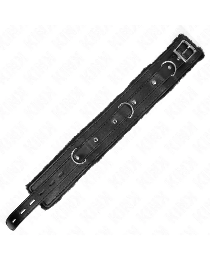 KINK - COLLIER AVEC LAISSE 65 CM AVEC RESTRICTIONS NOIR 36-42 CM X 5,5 CM