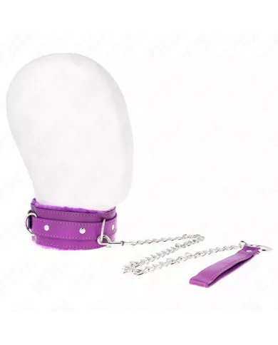 KINK - COLLIER AVEC LAISSE 65 CM AVEC RESTRICTIONS VIOLET 36-42 CM X 5,5 CM KINK - COLLIER AVEC LAISSE 65 CM AVEC RESTRICTIONS VIOLET 36-42 CM X 5,5 CM