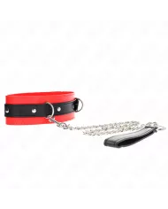 KINK - COLLIER AVEC CEINTURE 65 CM AVEC SANGLE ROUGE 54 X 4,5 CM