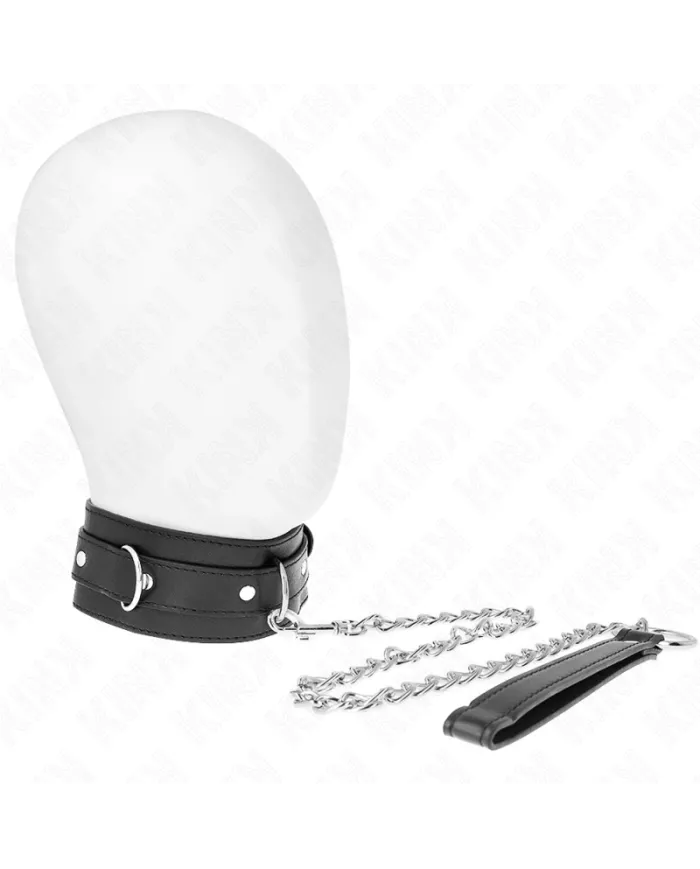 KINK - COLLIER AVEC CEINTURE 65 CM AVEC SANGLE NOIR 54 X 4,5 CM