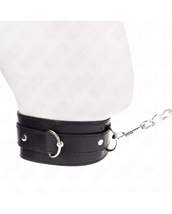 KINK - COLLIER AVEC CEINTURE 65 CM AVEC SANGLE NOIR 54 X 4,5 CM