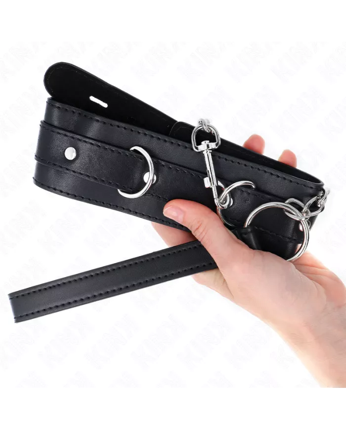 KINK - COLLIER AVEC CEINTURE 65 CM AVEC SANGLE NOIR 54 X 4,5 CM