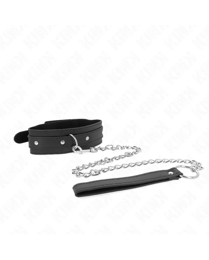 KINK - COLLIER AVEC LAISSE 65 CM 1 ANNEAU RÉGLABLE 38-49 CM X 5 CM