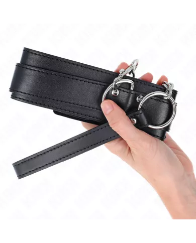 KINK - COLLIER AVEC BRACELET 65 CM BOUCLES ARGENT RÉGLABLES 33-46 CM X 5,5 CM KINK - COLLIER AVEC BRACELET 65 CM BOUCLES ARGENT RÉGLABLES 33-46 CM X 5,5 CM