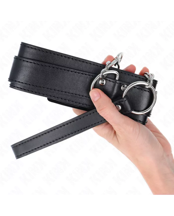 KINK - COLLIER AVEC BRACELET 65 CM BOUCLES ARGENT RÉGLABLES 33-46 CM X 5,5 CM