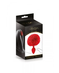 Plug queue de lapin - rouge