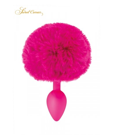Plug queue de lapin - fuchsia