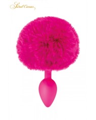 Plug queue de lapin - fuchsia