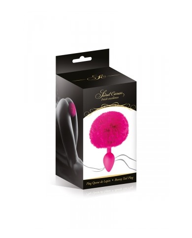Plug queue de lapin - fuchsia
