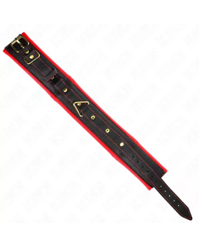 KINK - COLLIER AVEC BRACELET IMITATION CUIR ÉPONGE MODÈLE 2 RÉGLABLE 37-54 CM X 3 CM KINK - COLLIER AVEC BRACELET IMITATION CUIR ÉPONGE MODÈLE 2 RÉGLABLE 37-54 CM X 3 CM