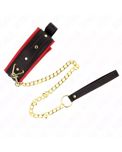 KINK - COLLIER AVEC LAISSE EN TISSU UNI AJUSTABLE 33-48 CM X 5,7 CM KINK - COLLIER AVEC LAISSE EN TISSU UNI AJUSTABLE 33-48 CM X 5,7 CM
