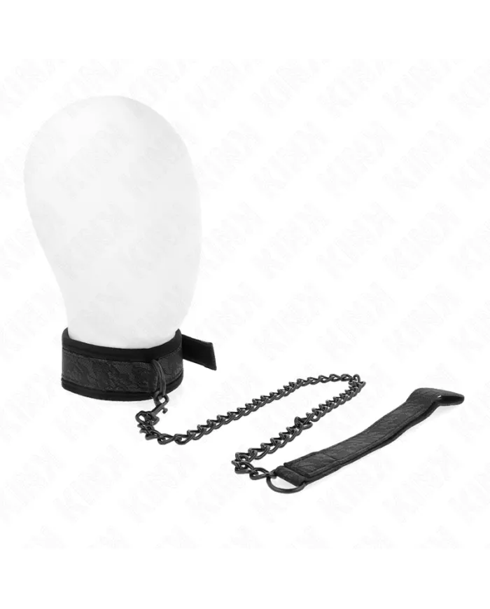 KINK - COLLIER MODÈLE BASIC AVEC LAISSE 77 CM MODÈLE 5 AJUSTABLE 34-54 CM X 5 CM