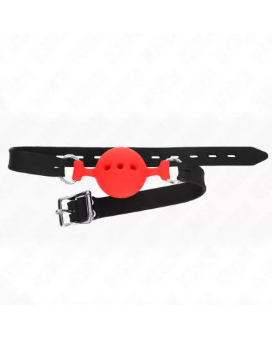 KINK - BAG ENTIER EN SILICONE 55 x 2 CM AVEC BOULE DE 4,5 CM TAILLE M ROUGE AJUSTABLE 35-51 CM KINK - BAG ENTIER EN SILICONE 55 x 2 CM AVEC BOULE DE 4,5 CM TAILLE M ROUGE AJUSTABLE 35-51 CM