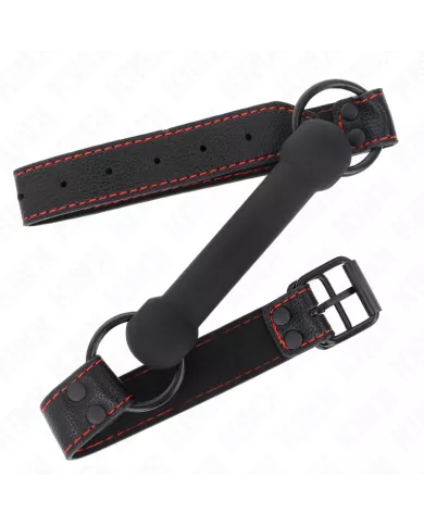 KINK - BONE BAG AVEC SANGLE EN CUIR NOIR AJUSTABLE 41-57 CM KINK - BONE BAG AVEC SANGLE EN CUIR NOIR AJUSTABLE 41-57 CM