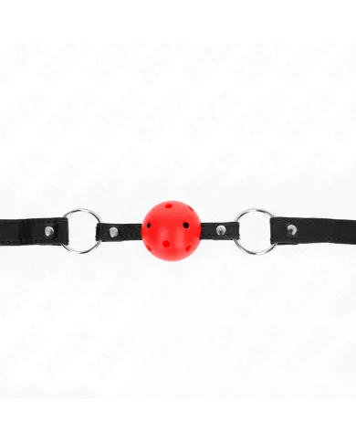 KINK - BOULE CREUSE DURE ROUGE 4,5 CM GAG MODELE 1 63,5 X 2 CM KINK - BOULE CREUSE DURE ROUGE 4,5 CM GAG MODELE 1 63,5 X 2 CM