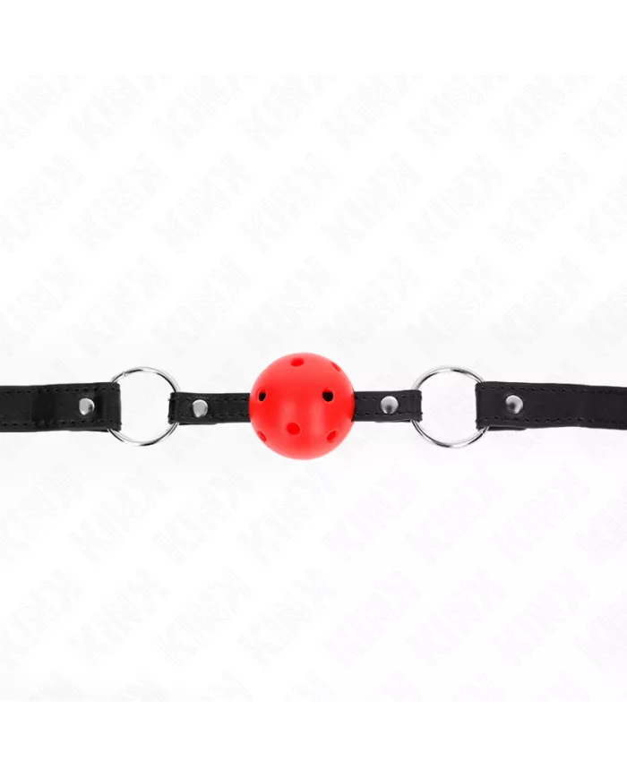 KINK - BOULE CREUSE DURE ROUGE 4,5 CM GAG MODELE 1 63,5 X 2 CM