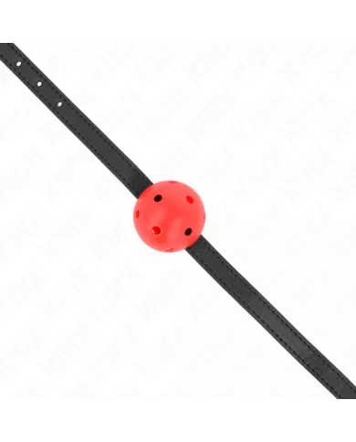 KINK - BÂILLON À BOULE SIMPLICITÉ ROUGE RESPIRANT 4,5 CM 62 x 1,5 CM KINK - BÂILLON À BOULE SIMPLICITÉ ROUGE RESPIRANT 4,5 CM 62 x 1,5 CM