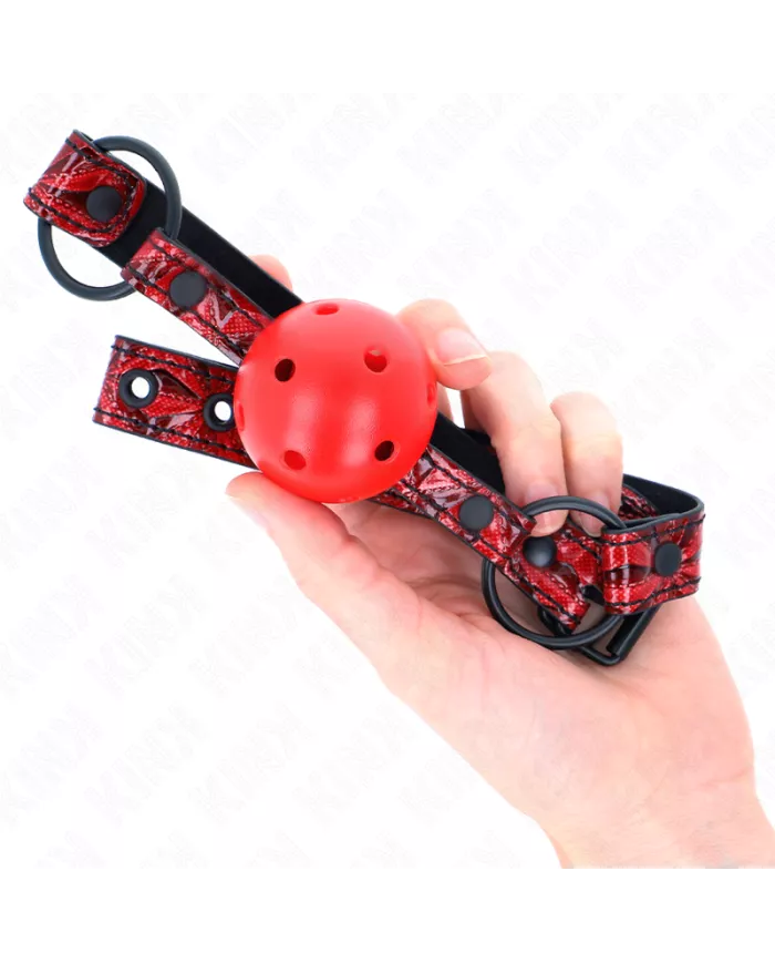 KINK - BOULE MOTIF DIAMANT 4,5 CM GAG MODÈLE 1 64,5 CM RÉGLABLE 42-60 CM