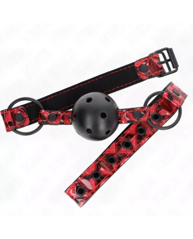 KINK - BOULE MOTIF DIAMANT 4,5 CM GAG MODÈLE 2 64,5 CM RÉGLABLE 42-60 CM KINK - BOULE MOTIF DIAMANT 4,5 CM GAG MODÈLE 2 64,5 CM RÉGLABLE 42-60 CM