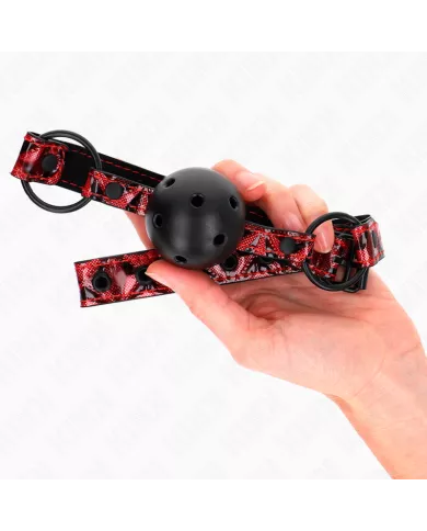 KINK - BOULE MOTIF DIAMANT 4,5 CM GAG MODÈLE 2 64,5 CM RÉGLABLE 42-60 CM KINK - BOULE MOTIF DIAMANT 4,5 CM GAG MODÈLE 2 64,5 CM RÉGLABLE 42-60 CM