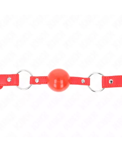 KINK - BÂILLON TPE BALLE 4 CM AVEC ROJO LOCK 60 x 2 CM KINK - BÂILLON TPE BALLE 4 CM AVEC ROJO LOCK 60 x 2 CM