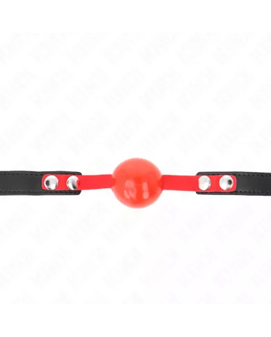 KINK - BALLE TPE SOUPLE 4 CM GAG MODÈLE 4 60 x 2 CM RÉGLABLE 37-52 CM KINK - BALLE TPE SOUPLE 4 CM GAG MODÈLE 4 60 x 2 CM RÉGLABLE 37-52 CM