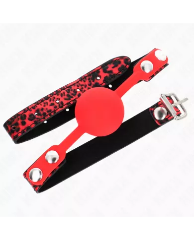 KINK - BOULE EN SILICONE 4 CM GAG MODÈLE 2 60 x 2 CM KINK - BOULE EN SILICONE 4 CM GAG MODÈLE 2 60 x 2 CM