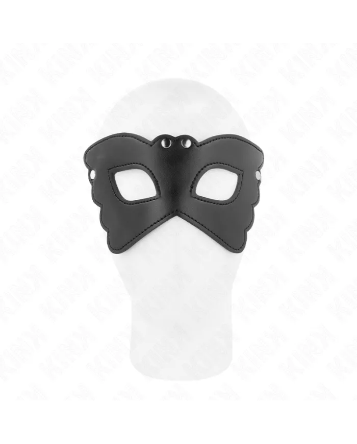 KINK - MASQUE EN CUIRETTE FORME PAPILLON 20 x 9 CM