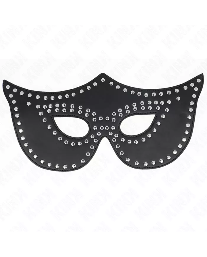 KINK - MASQUE EN CUIRETTE À RIVETS MODÈLE 2 30 x 12 CM