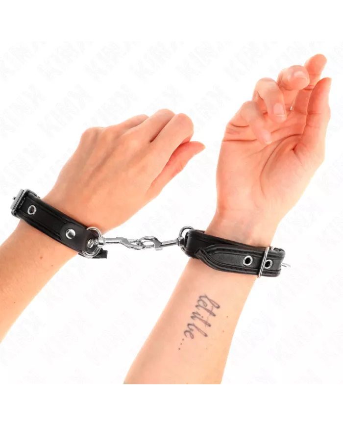 KINK - MINI BRACELETS NOIR AVEC CLOUS RÉGLABLES 16-22 CM X 2 CM